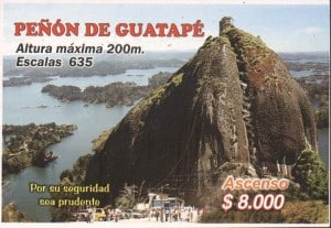 Ticket pour El Peñon de Guatapé, Colombie