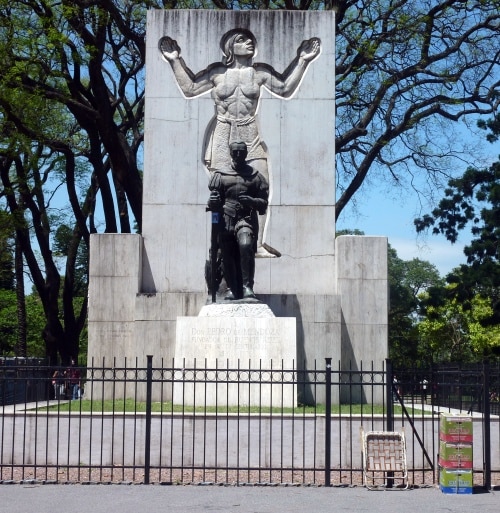 Statue de Pedro de Mendoza. Buenos Aires, Argentine