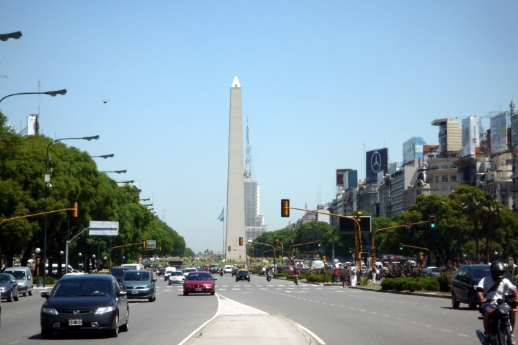 Obélisque de l'av. 9 de Julio, Buenos Aires, Argentine