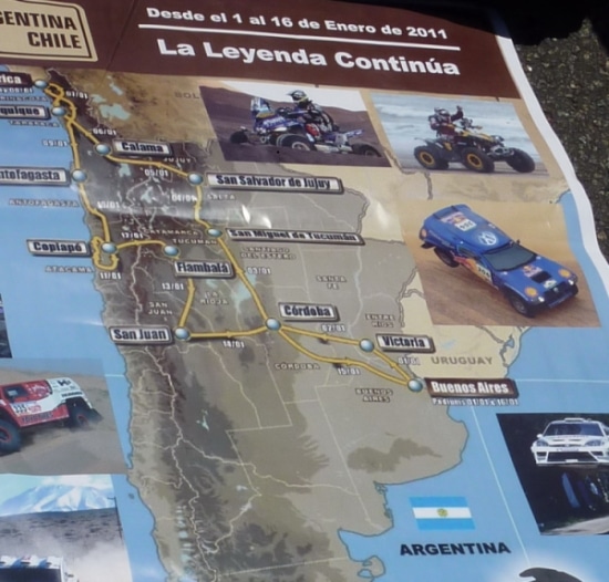 Plan du Dakar 2011