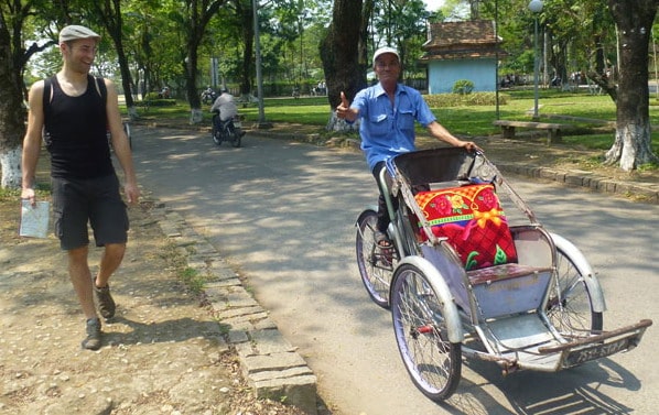 Vélo porteur citadelle de Hué,Vietnam