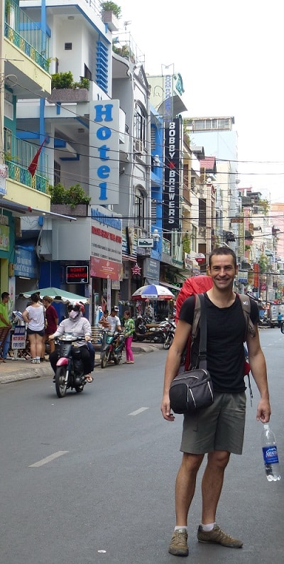 Rue touristique de Hô-Chi-Minh Ville, Vietnam