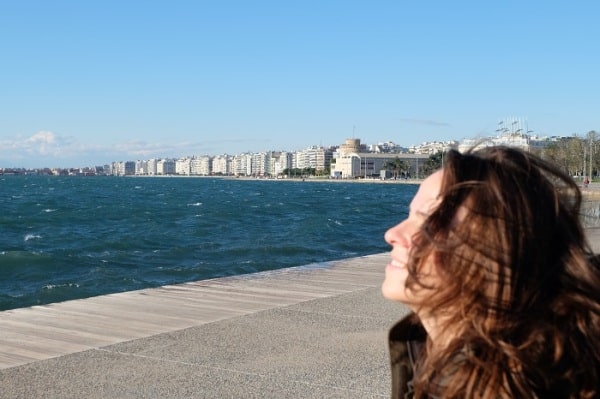 J'ai adoré me balader sur le bord de mer à Thessalonique ce mois-ci pour m'aérer l'esprit