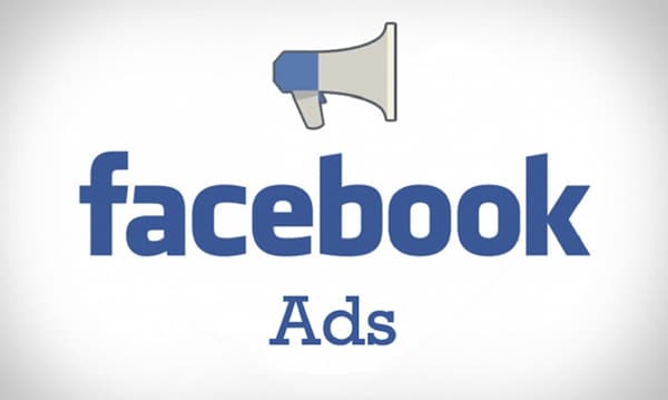 Logo Facebook Ads avec un porte-voix.